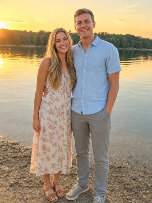 Reference photo of the couple together.
