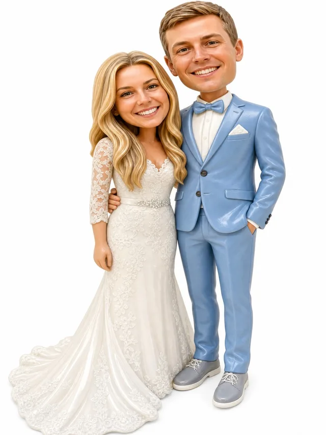 Bobblehead style.