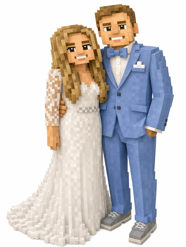 Voxel style.