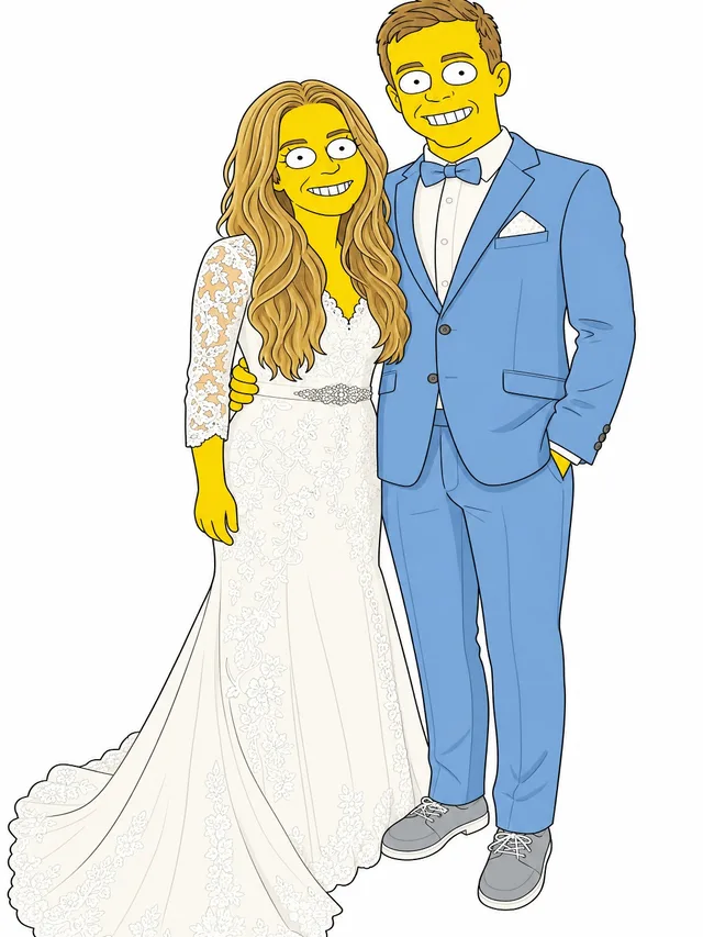 Yellow cartoon style.
